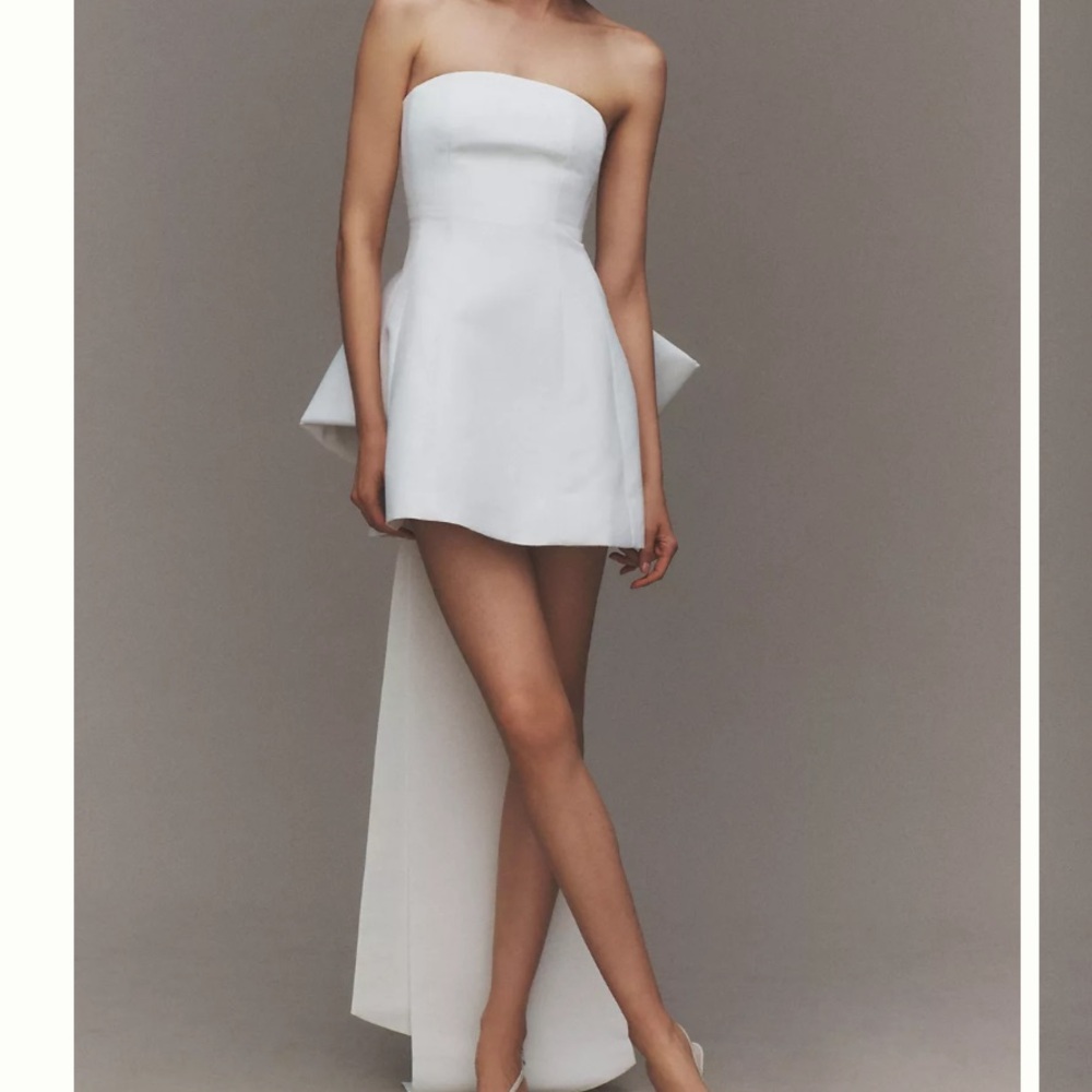 Sachin+babi grace strapless back bow mini dress!